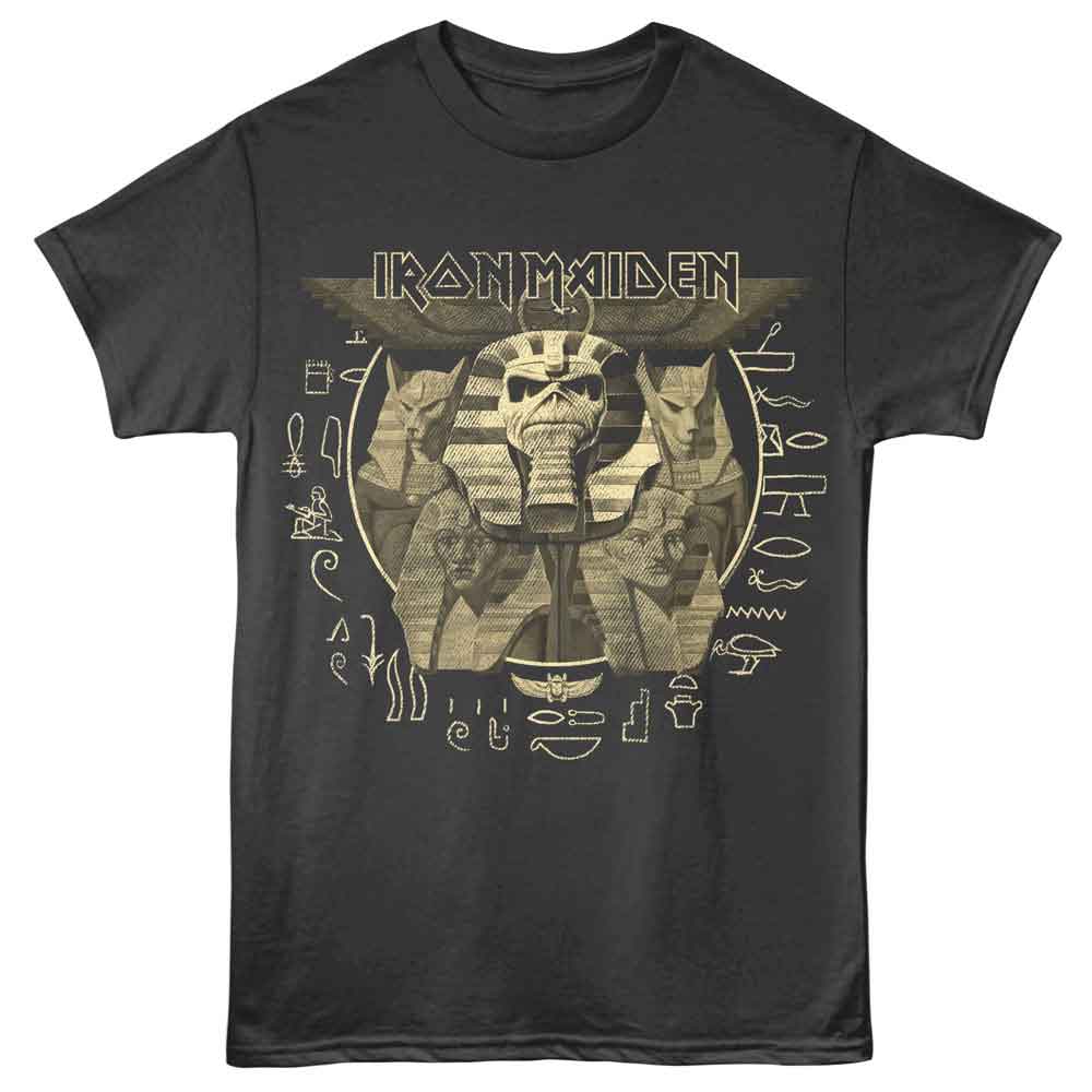 IRON MAIDEN Eye-Catching T-Shirt, HIEROGLYPHICS