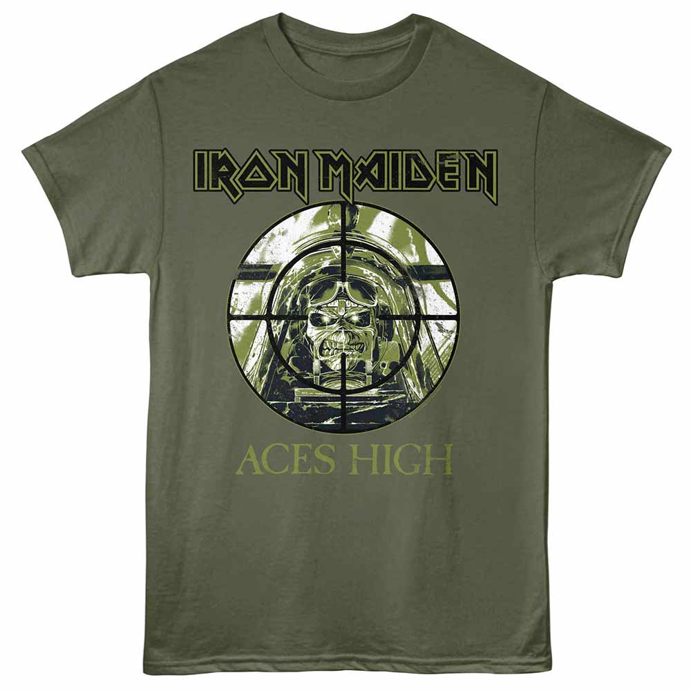 IRON MAIDEN Eye-Catching T-Shirt, ACES HIGH