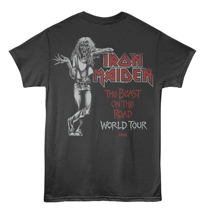 IRON MAIDEN Eye-Catching T-Shirt, WORLD TOUR 1982