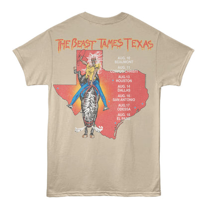 IRON MAIDEN Eye-Catching T-Shirt, TEXAS 1982
