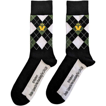 MADNESS Unisex Ankle Socks, Crown &amp; M Green Diamond