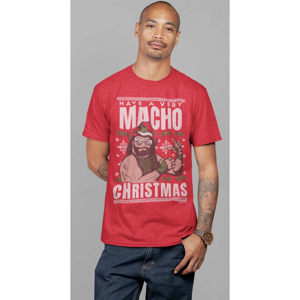 MACHO MAN Festive T-Shirt, Very Macho Christmas