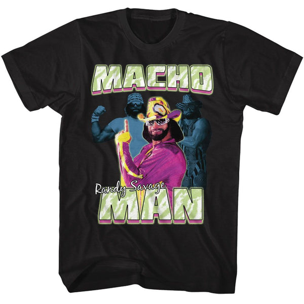 MACHO MAN T-Shirt, Three Photos Collage