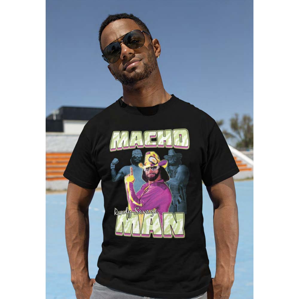 MACHO MAN T-Shirt, Three Photos Collage