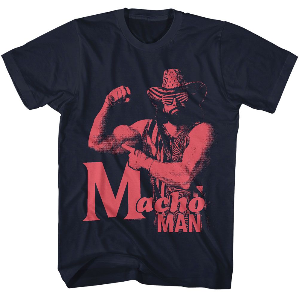 MACHO MAN Eye-Catching T-Shirt, 1C