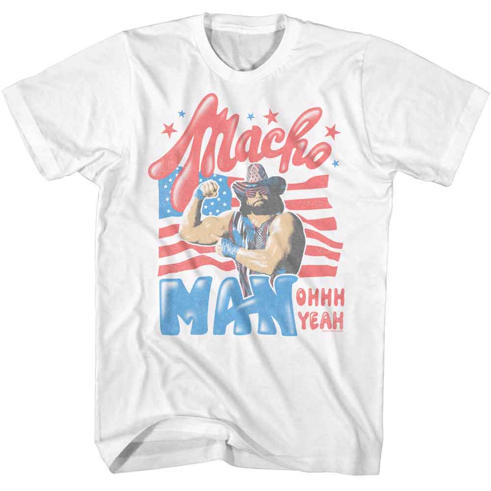 MACHO MAN T-Shirt, STARS AND STRIPES