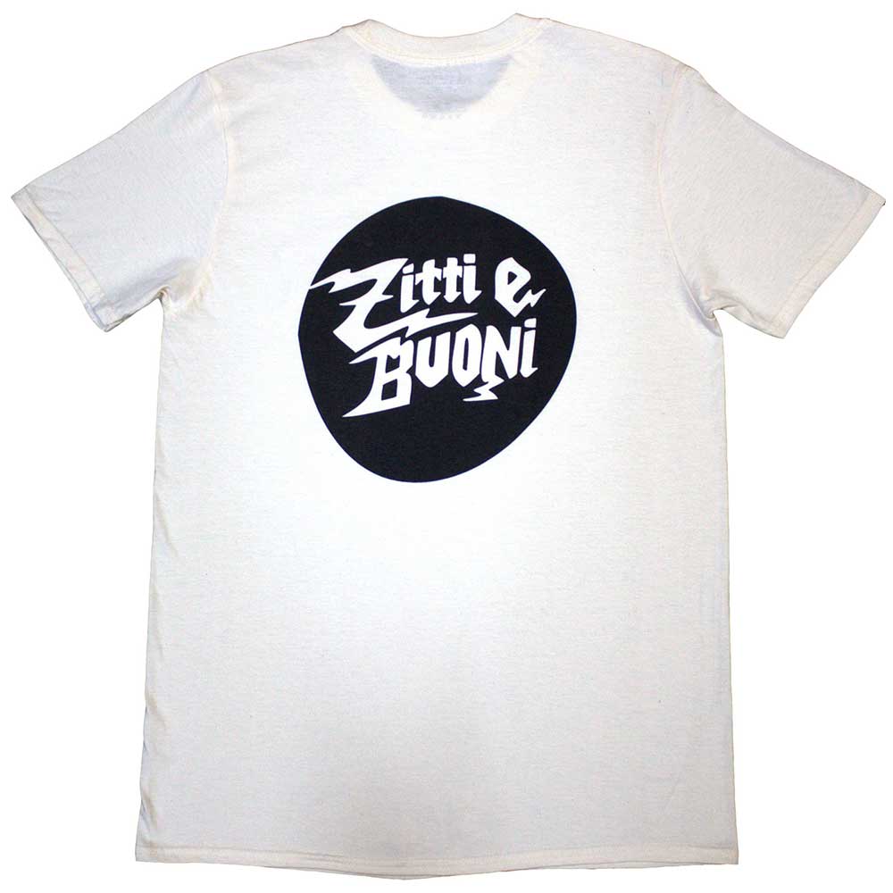 MANESKIN Attractive T-Shirt, Pocket Logo &amp; Zitti E Buoni Circle