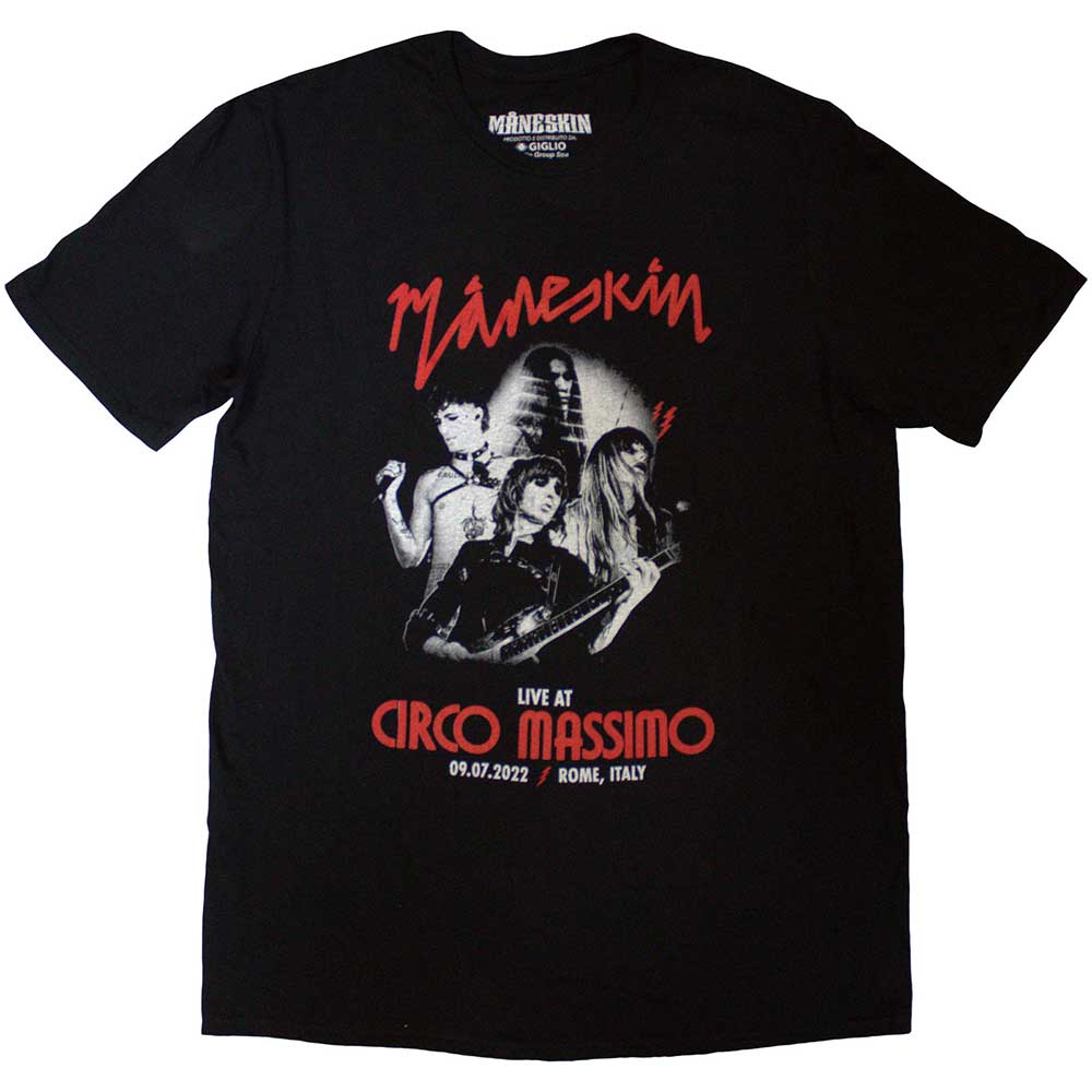 MANESKIN Attractive T-Shirt, Live at Circo Massimo 2022 Poster