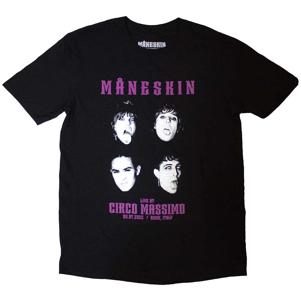 MANESKIN Attractive T-Shirt, Live at Circo Massimo 2022 Faces