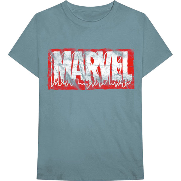 MARVEL COMICS Attractive T-shirt, Distressed Dripping Logo