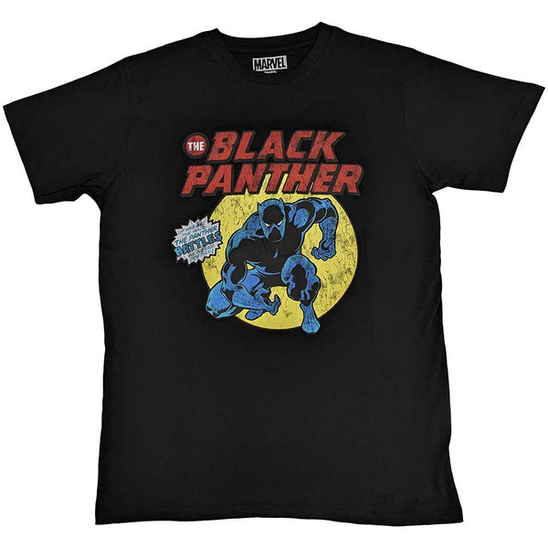 MARVEL COMICS Attractive T-shirt, Black Panther Retro Comic