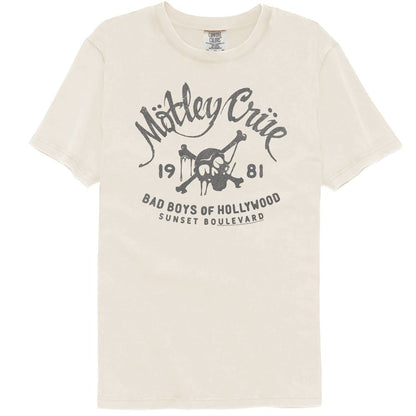 MOTLEY CRUE Garment Dye T-Shirt, Bad Boys 1981