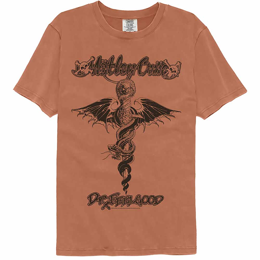 Motley Crue Dr Feelgood Garment Dye T-Shirt