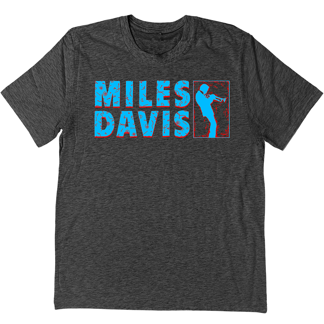 Miles Davis All Star T-Shirt In Charcoal Grey