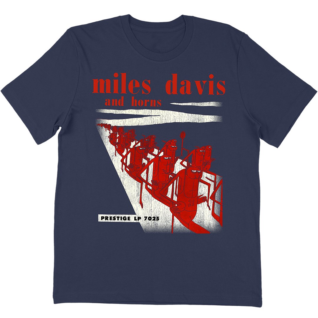 Miles Davis And Horns T-Shirt In Navy