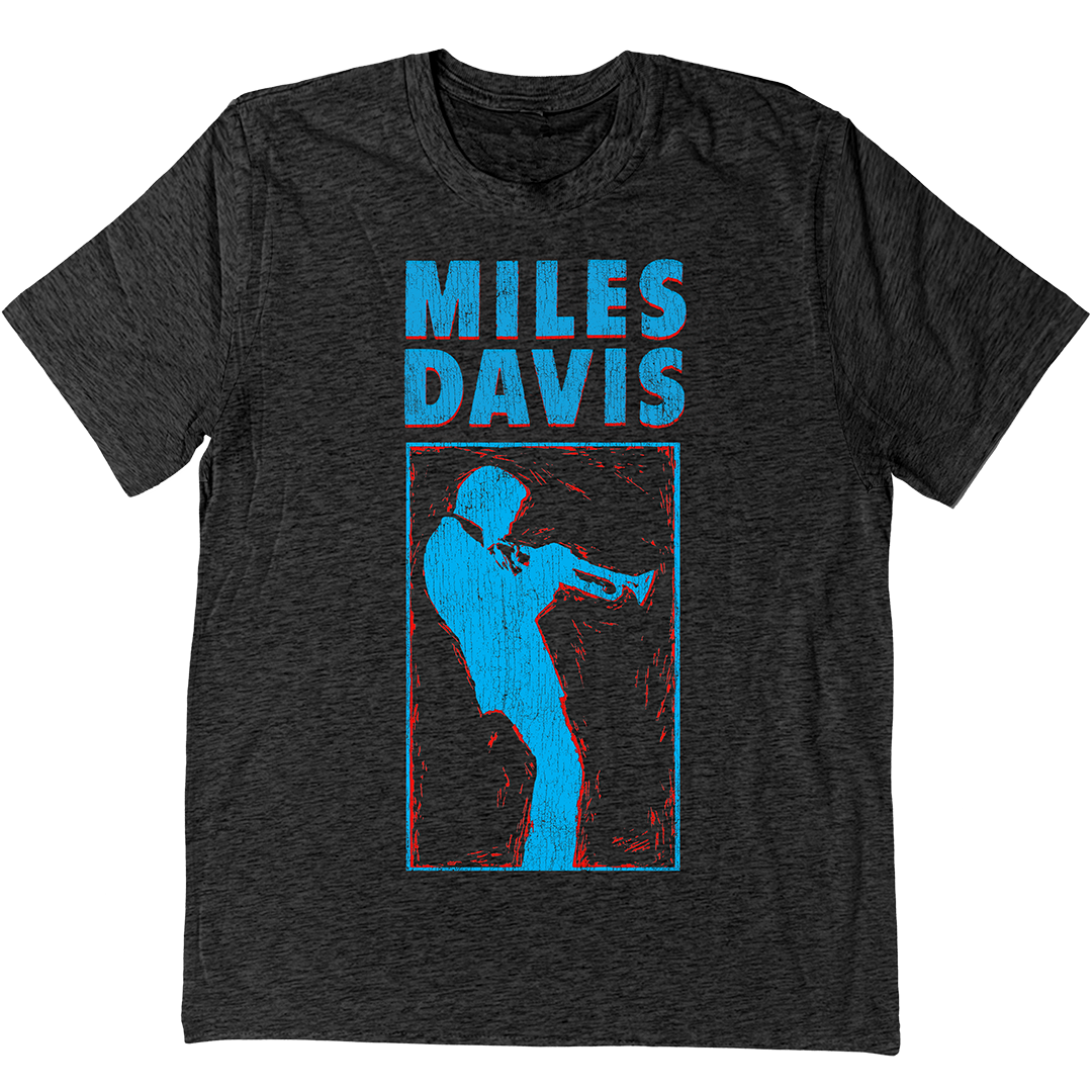 Miles Davis Chronicle T-Shirt In Charcoal Grey