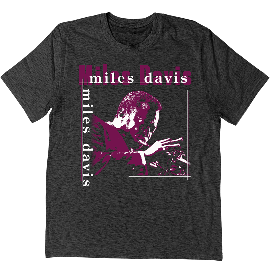 Miles Davis &quot;Jazz Showcase&quot; T-Shirt Charcoal Grey