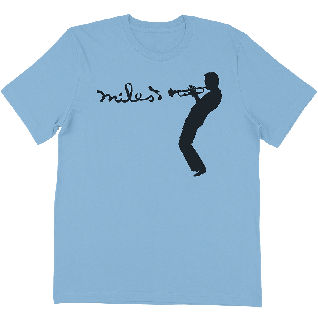 Miles Davis Silhouette T-Shirt In Light Blue