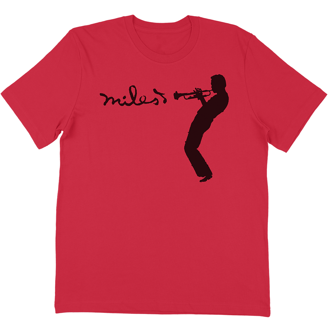 Miles Davis Silhouette T-Shirt In Red