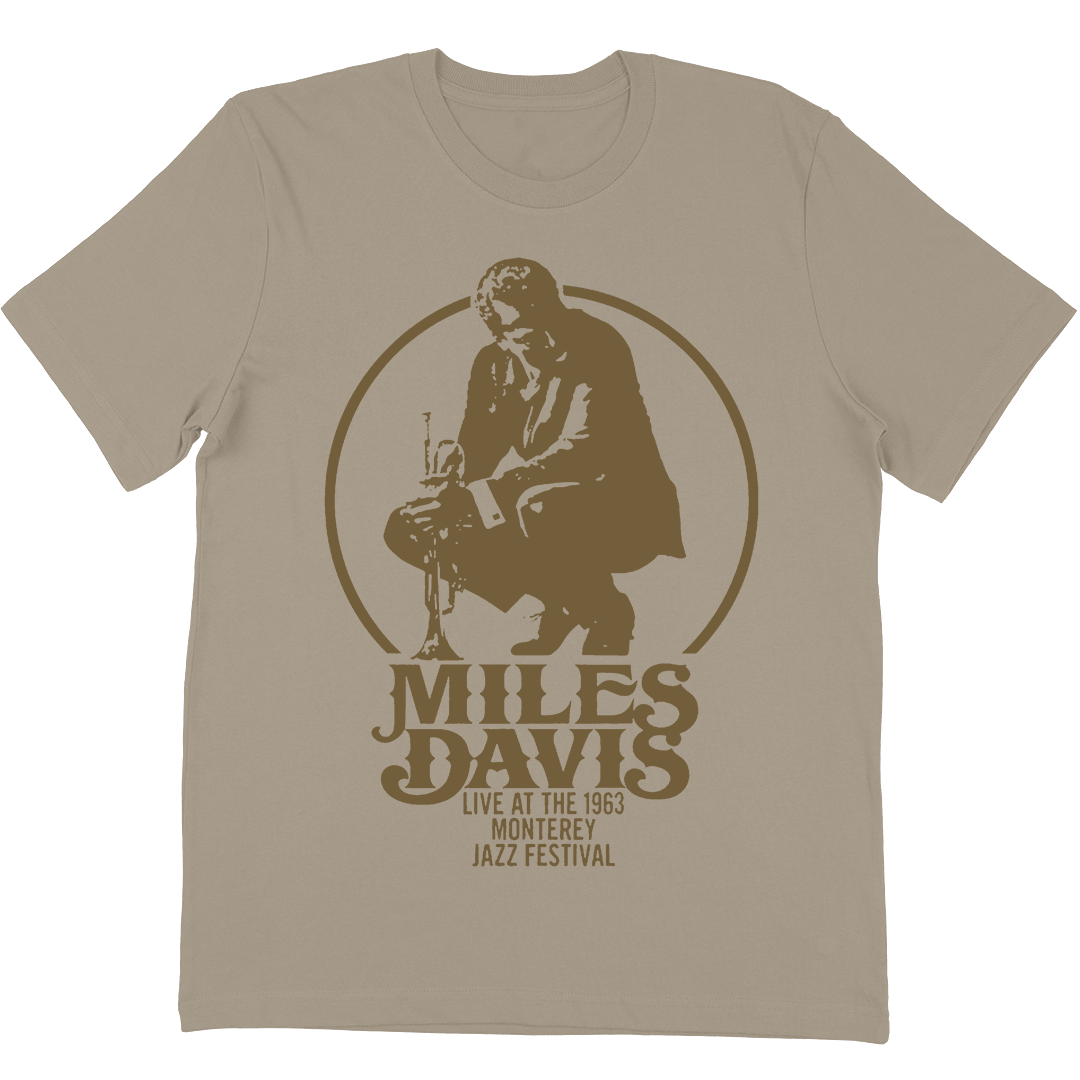 Miles Davis Monterey 1963 T-Shirt In Sand