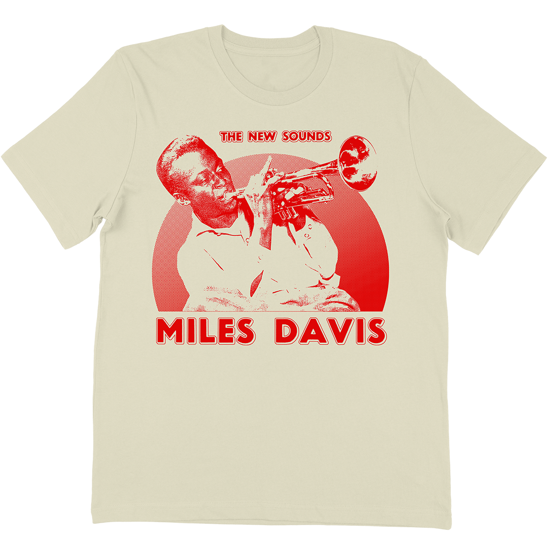 Miles Davis &quot;New Sounds&quot; T-Shirt Vintage White