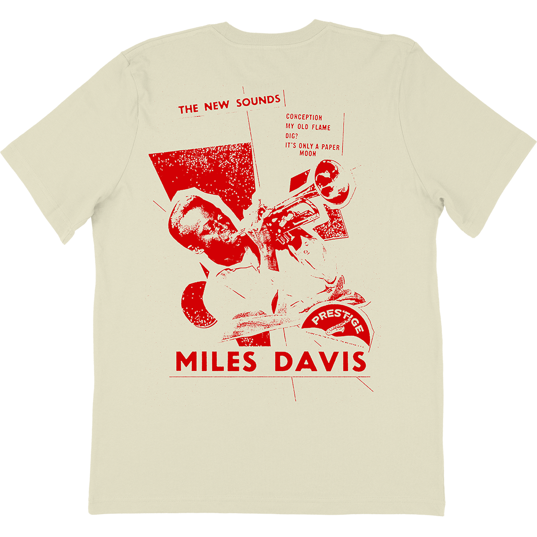 Miles Davis Paper Moon T-Shirt In Vintage White