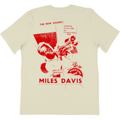 Miles Davis Paper Moon T-Shirt In Vintage White