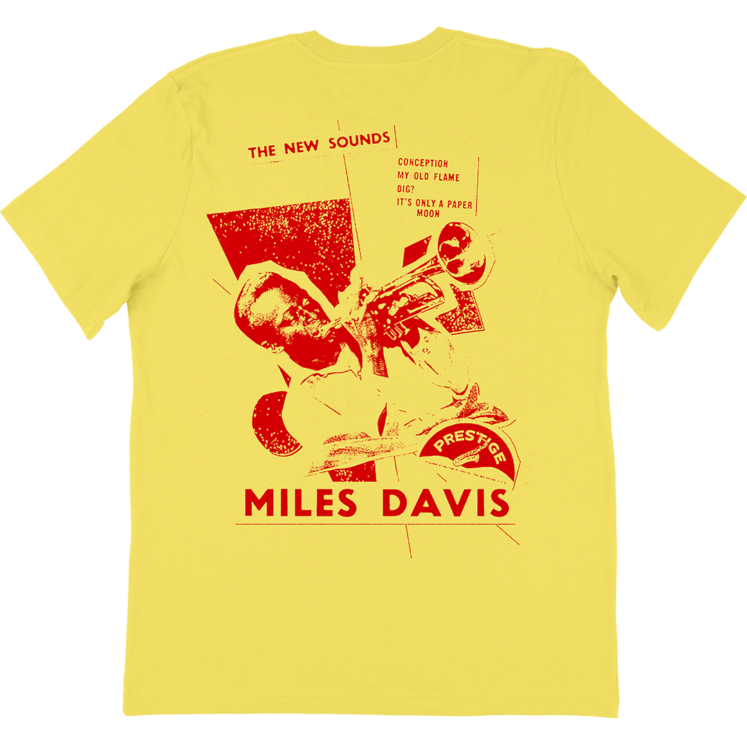 Miles Davis Paper Moon T-Shirt In Yellow