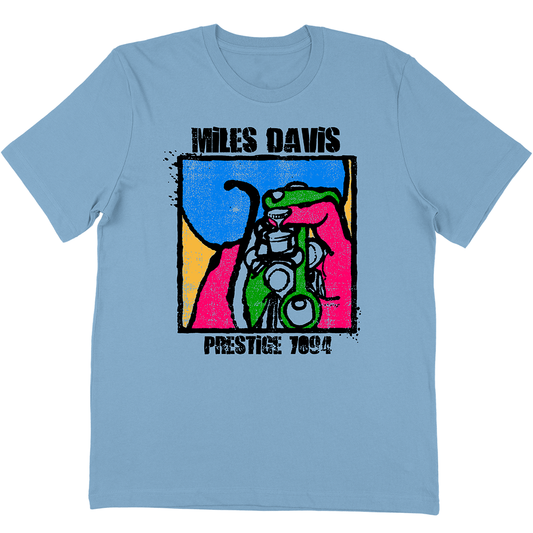 Miles Davis Prestige 7094 T-Shirt In Light Blue