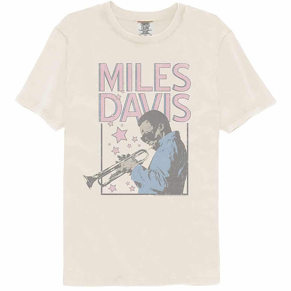 Miles Davis Stars And Rectangle Garment Dye T-Shirt
