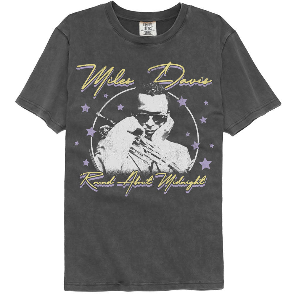 MILES DAVIS Garment Dye T-Shirt, ROUND ABOUT MIDNIGHT