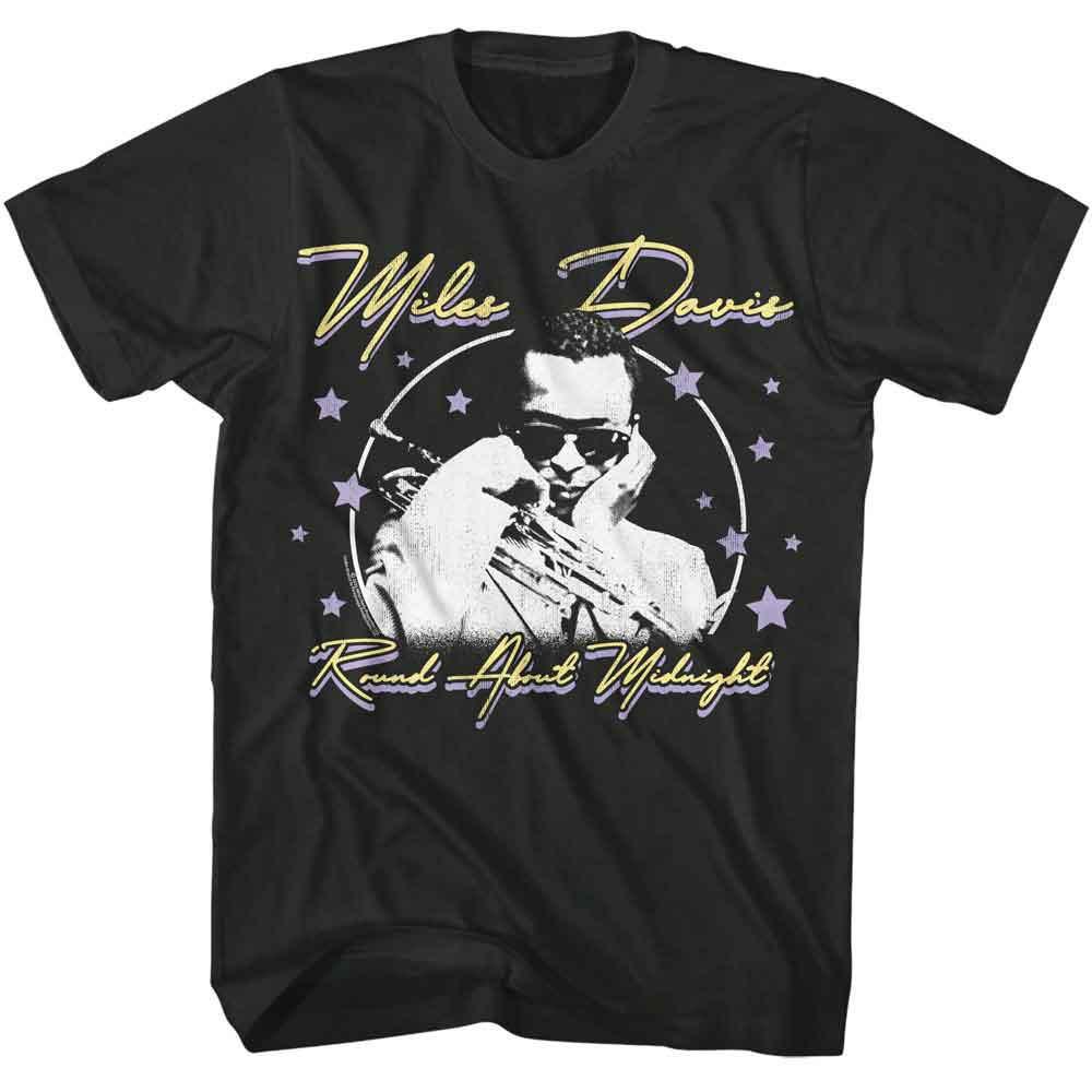 MILES DAVIS Eye-Catching T-Shirt, ABOUT MIDNIGHT STARS