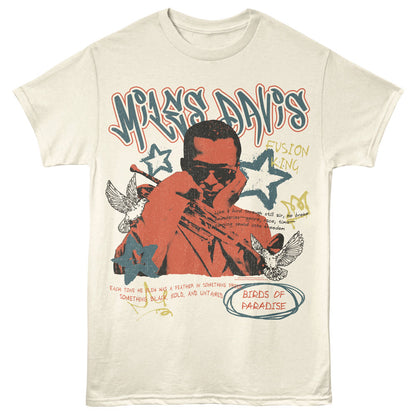 MILES DAVIS Eye-Catching T-Shirt, BIRDS OF PARADISE