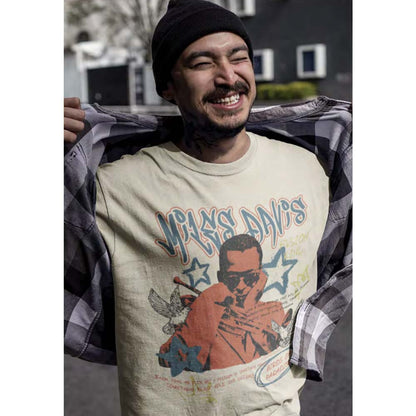 MILES DAVIS Eye-Catching T-Shirt, BIRDS OF PARADISE