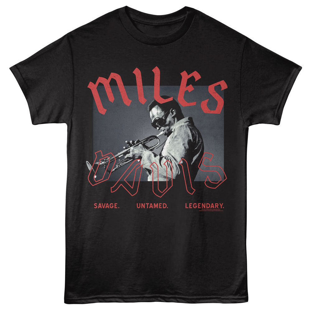 MILES DAVIS Eye-Catching T-Shirt, UNTAMED LEGENDARY