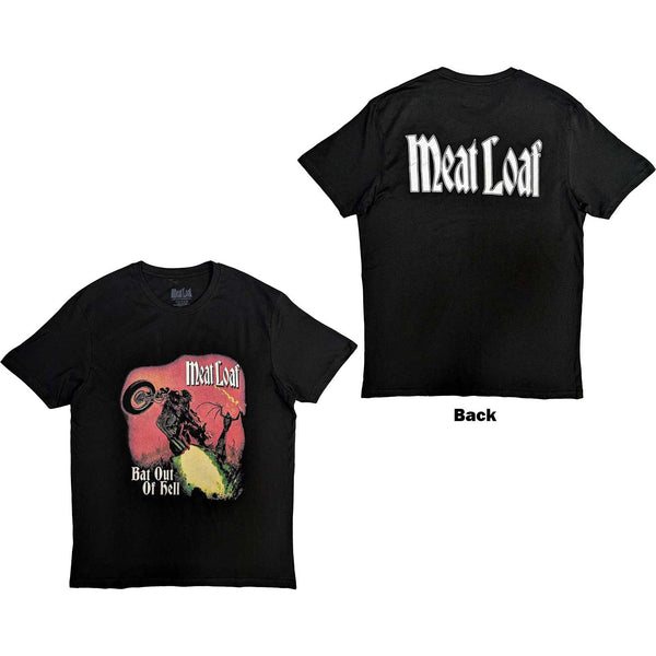 MEAT LOAF Attractive T-Shirt, Bat Out Of Hell Cover