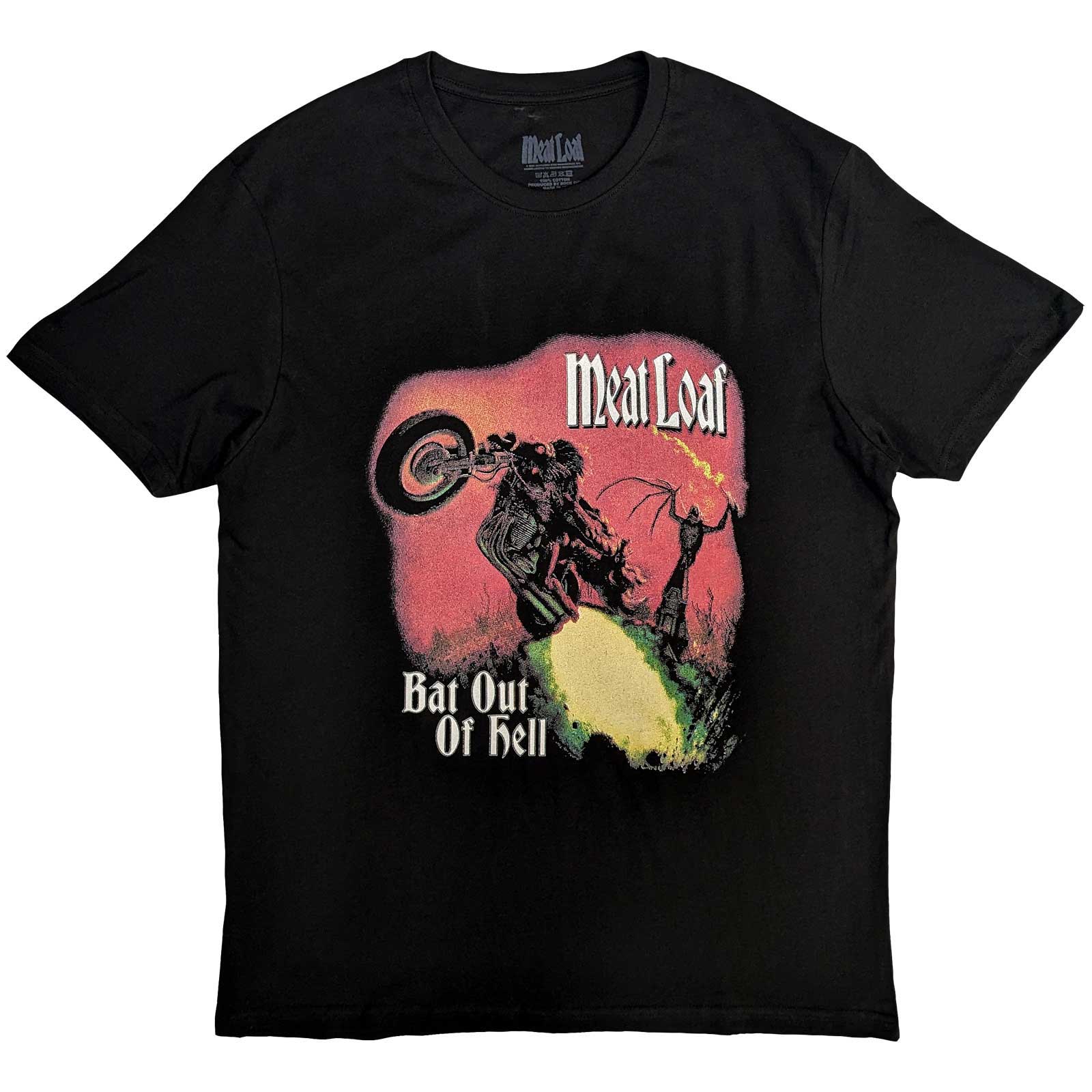 MEAT LOAF Attractive T-Shirt, Bat Out Of Hell Cover