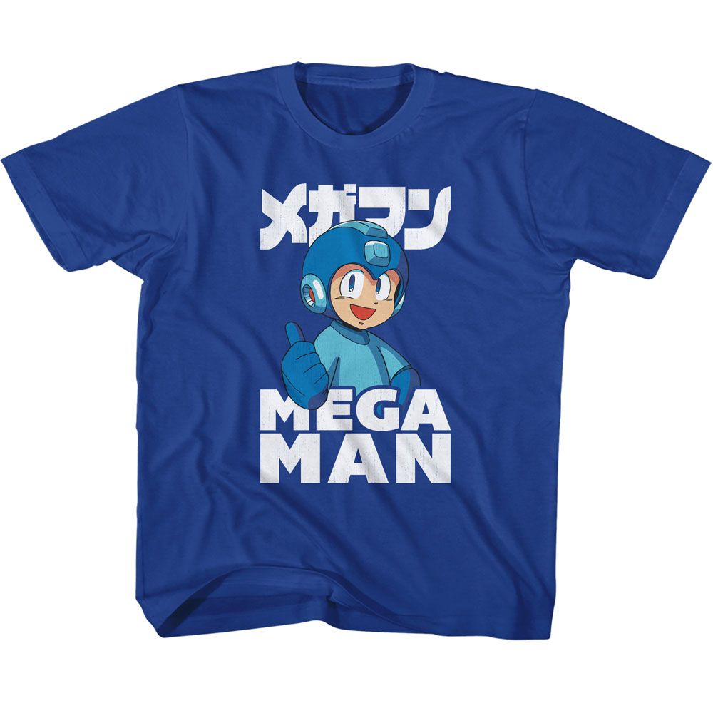 MEGA MAN Eye-Catching T-Shirt, MEGA MAN THUMBS UP