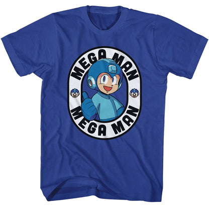 MEGA MAN T-Shirt, Thumbs Up Oval