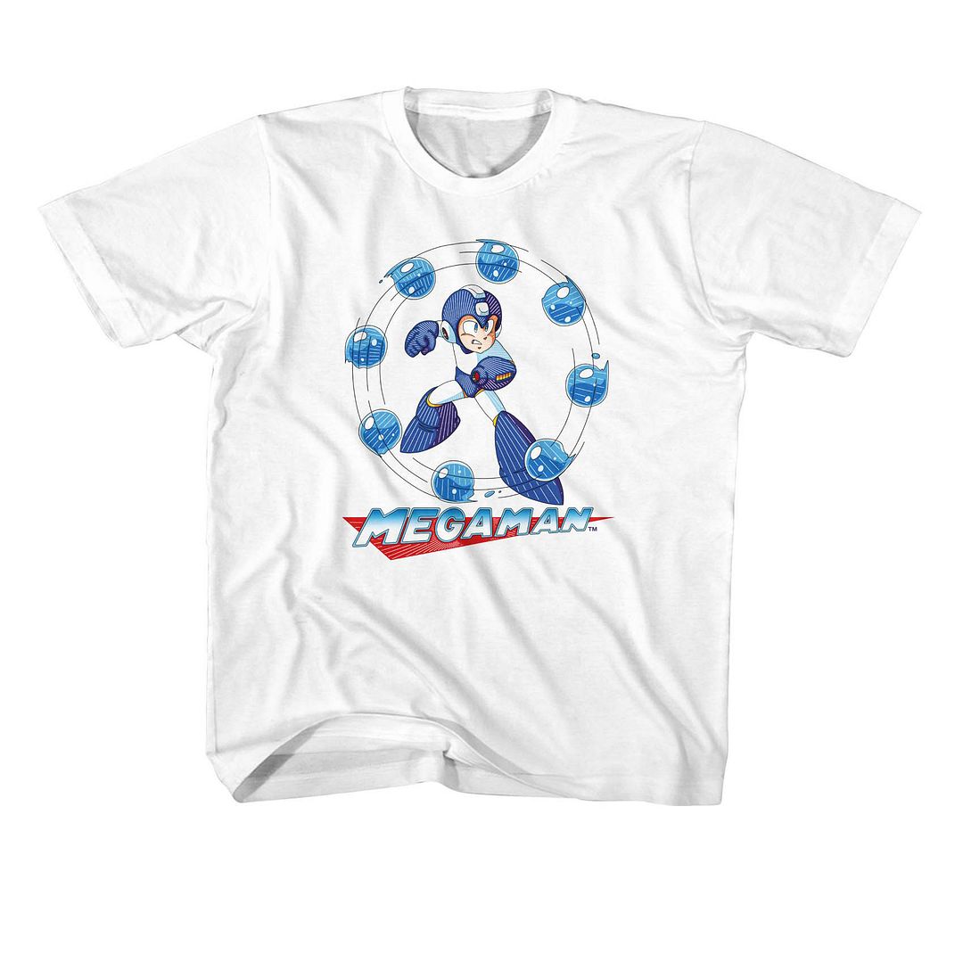 MEGA MAN Eye-Catching T-Shirt, MEGA MAN WATER SHIELD