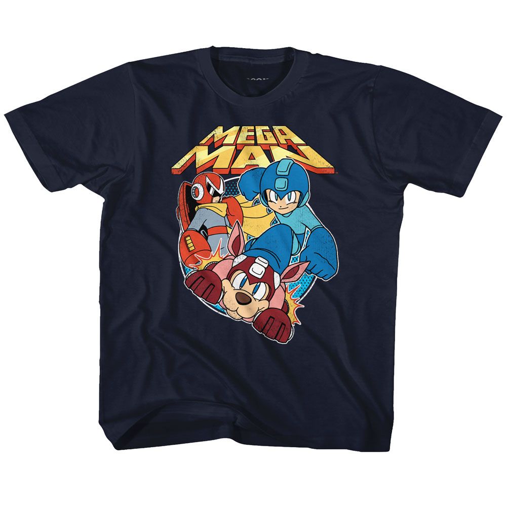 MEGA MAN Eye-Catching T-Shirt, FLAT COLORS