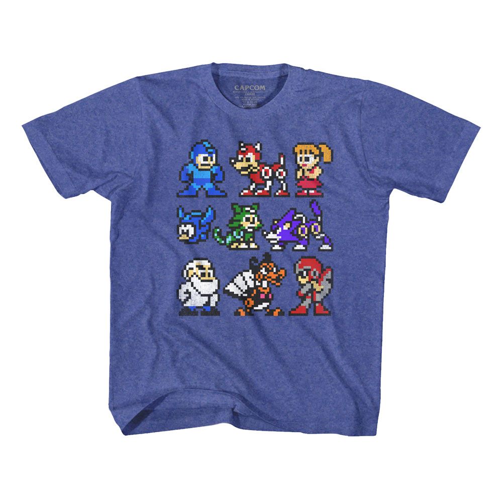 MEGA MAN Eye-Catching T-Shirt, THE CAST