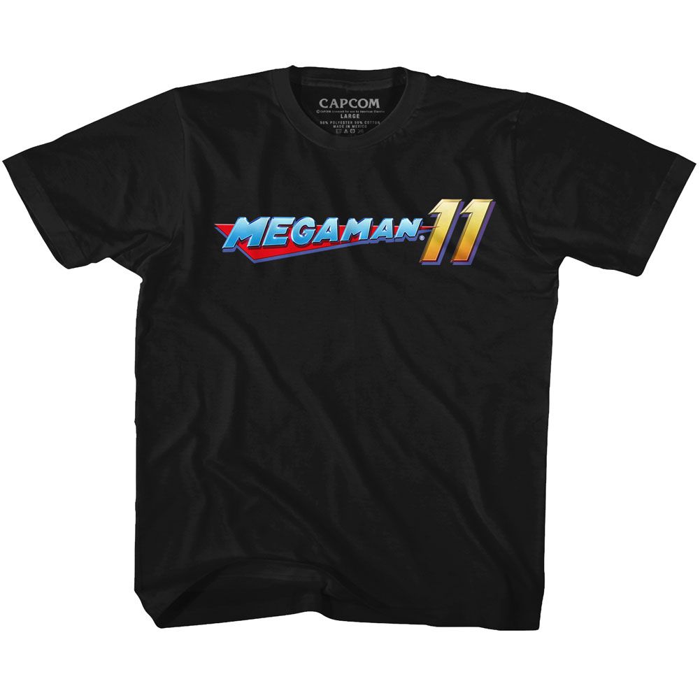 MEGA MAN Eye-Catching T-Shirt, MEGA LOGO