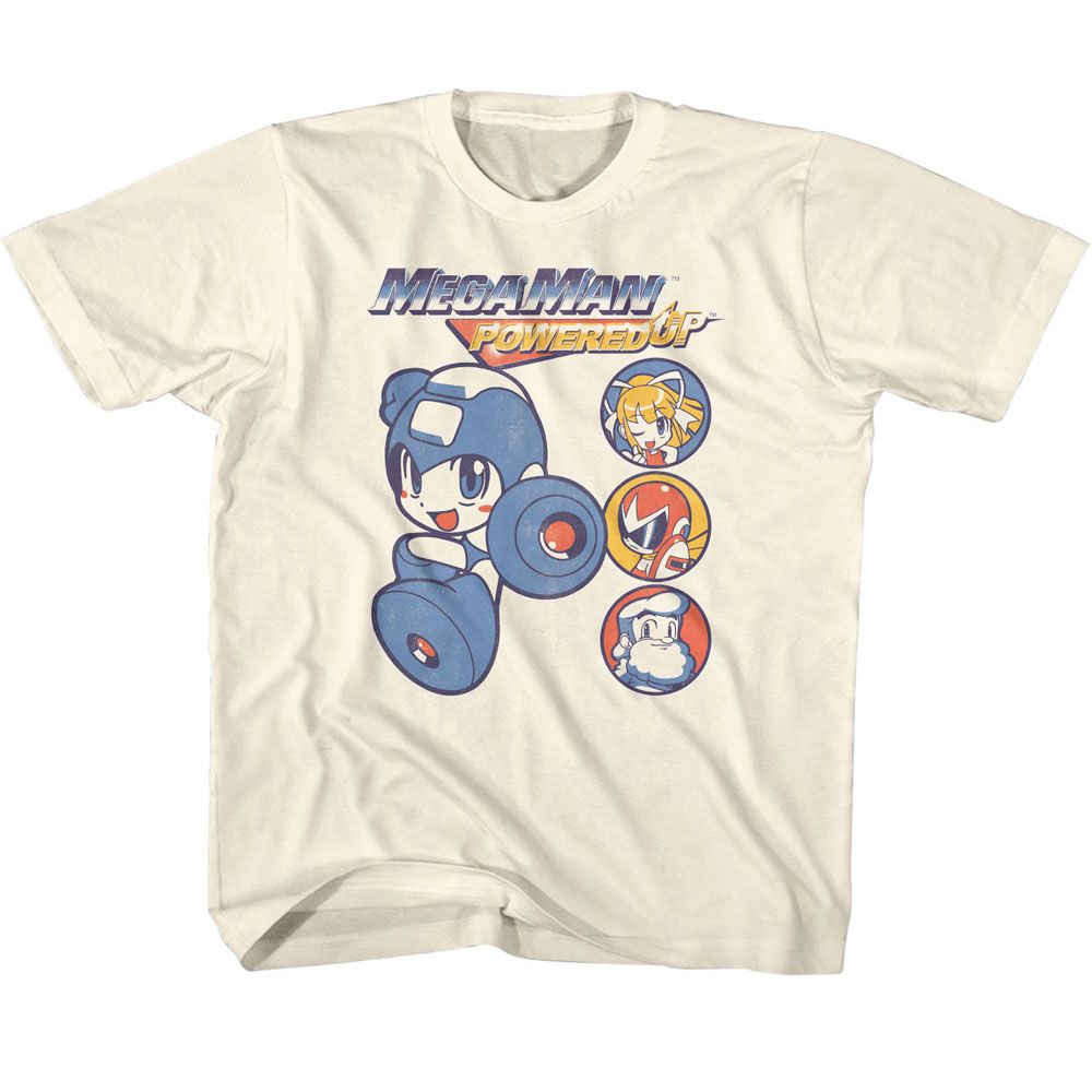 MEGA MAN Kids T-Shirt, MEGA MAN CREW CIRCLES