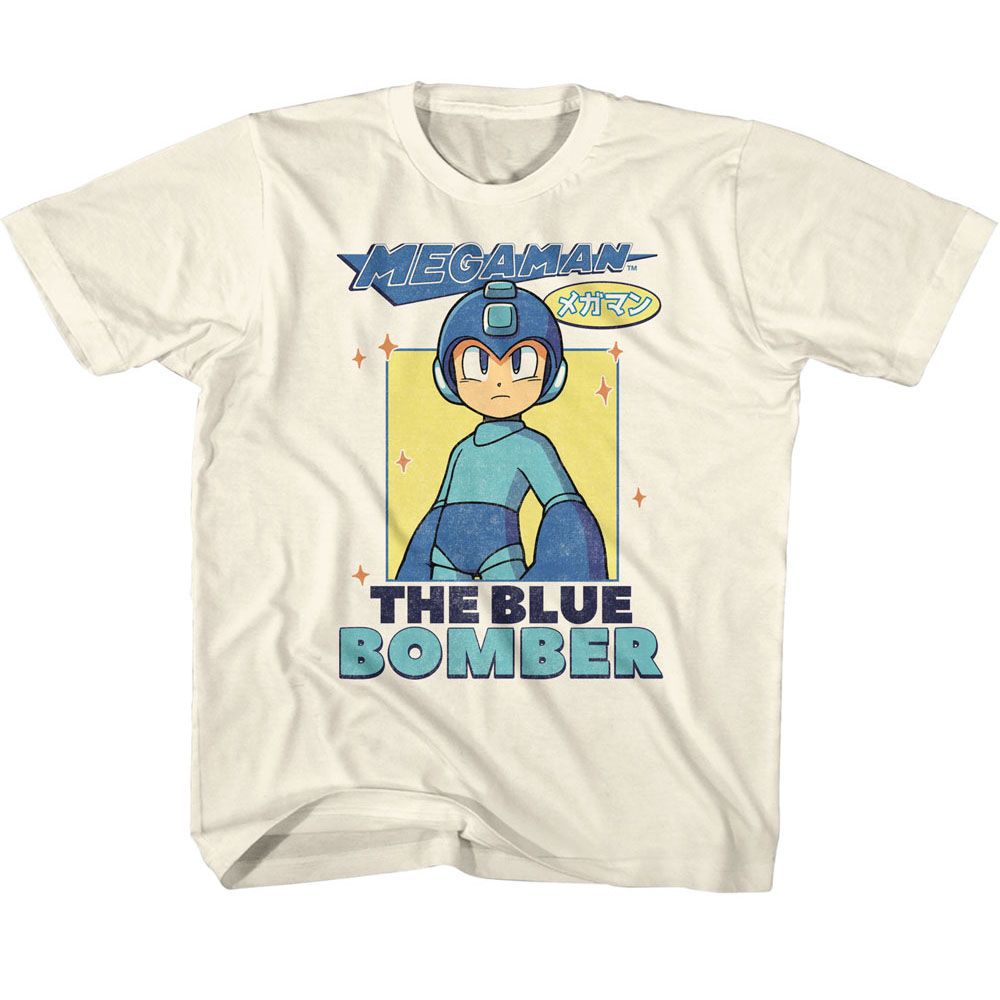 MEGA MAN Kids T-Shirt, MEGA MAN THE BLUE BOMBER