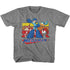 MEGA MAN Kids T-Shirt, MEGA MAN MULTI COLOR RECTANGLES