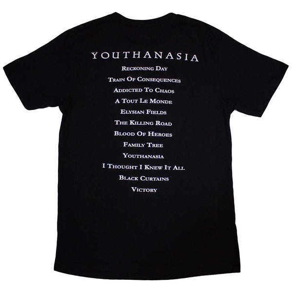 MEGADETH Attractive T-Shirt, Youthanasia Tracklist