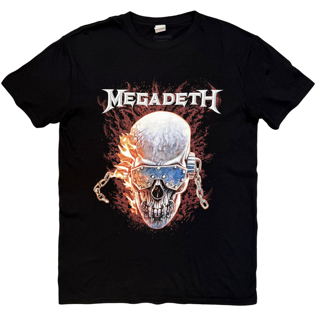 MEGADETH Attractive T-Shirt, Vic &amp; Flames