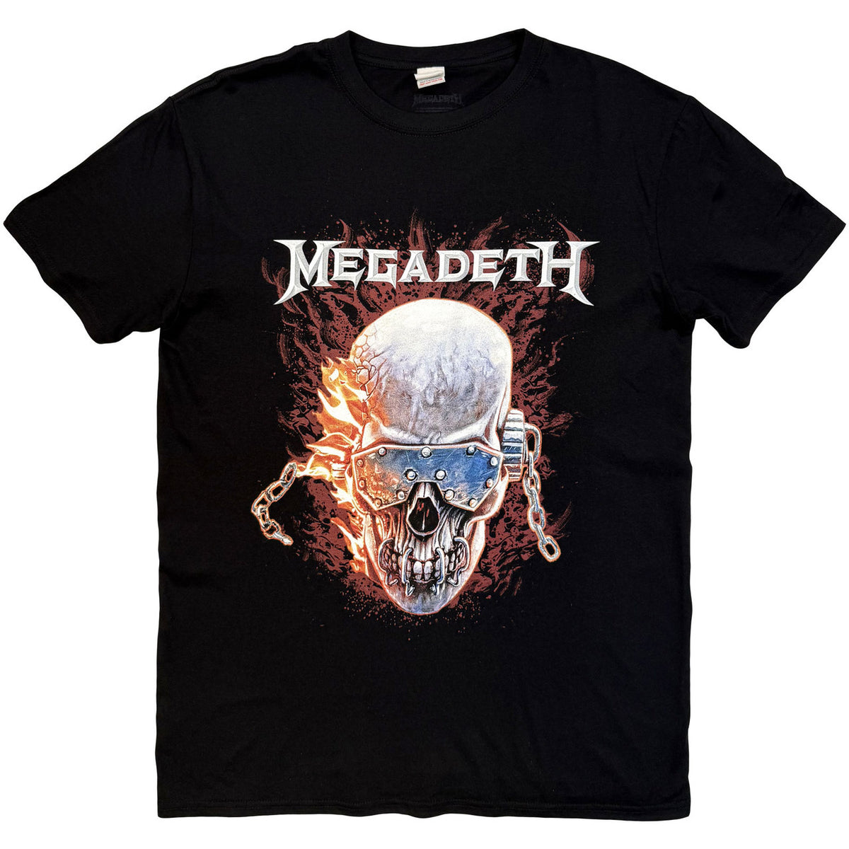 MEGADETH Attractive T-Shirt, Vic &amp; Flames