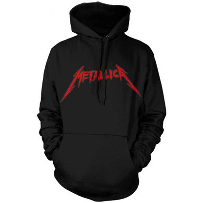 METALLICA Attractive Hoodie, Skull Screaming Red